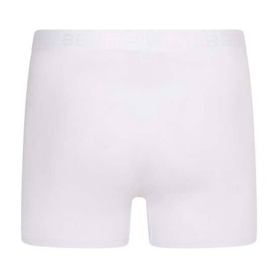 Beeren Heren Boxer met Gulp - Comfort Fit - Wit - Grijs - 2-Pack